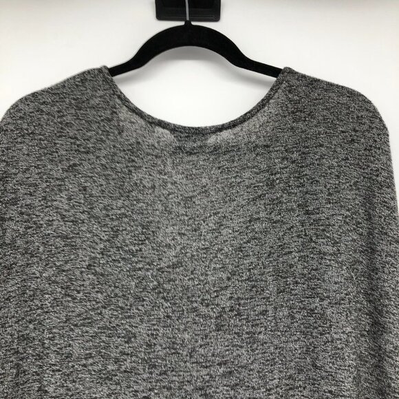 Reitman's Grey & White Marled cap Sleeve draped knit front top Plus size 2x - Picture 13 of 16